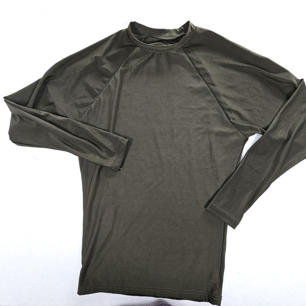 Dri-Duke Moisture Control Long Sleeve Athletic Shirt Olive Green Womens Large